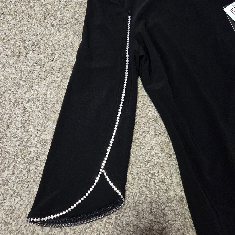 JOSEPH RIBKOFF BLACK RHINESTONE TRIM 'SKYE ON THE TOWN' DRESS US 8 * READ - Picture 3 of 16